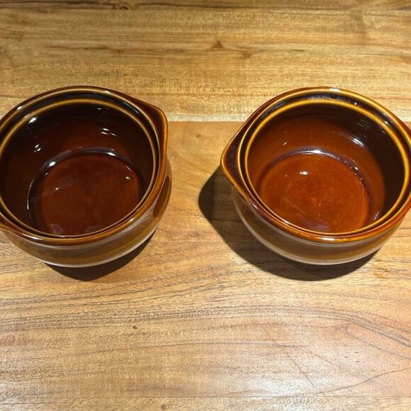 Vintage Crestware pottery soup bowls set of two - Picture 5 of 7